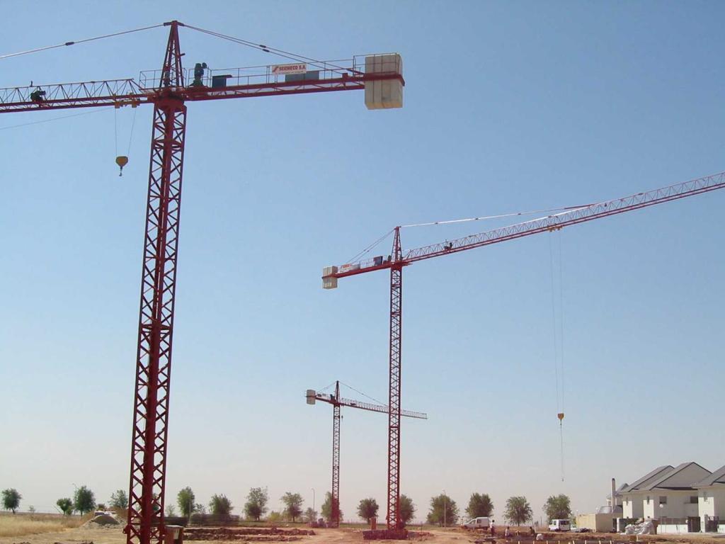 gruas en obra 
