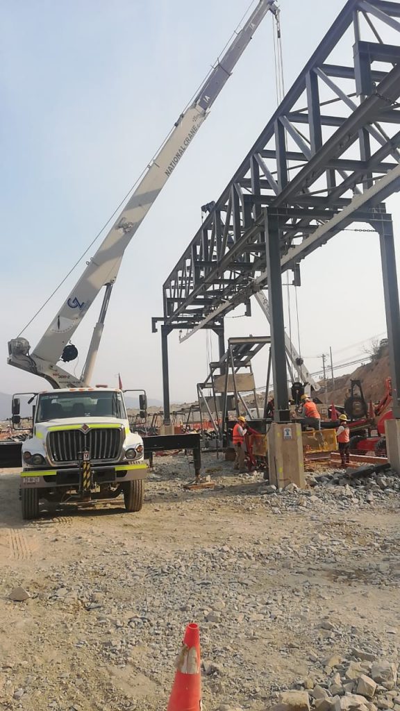 gruas industriales en mina