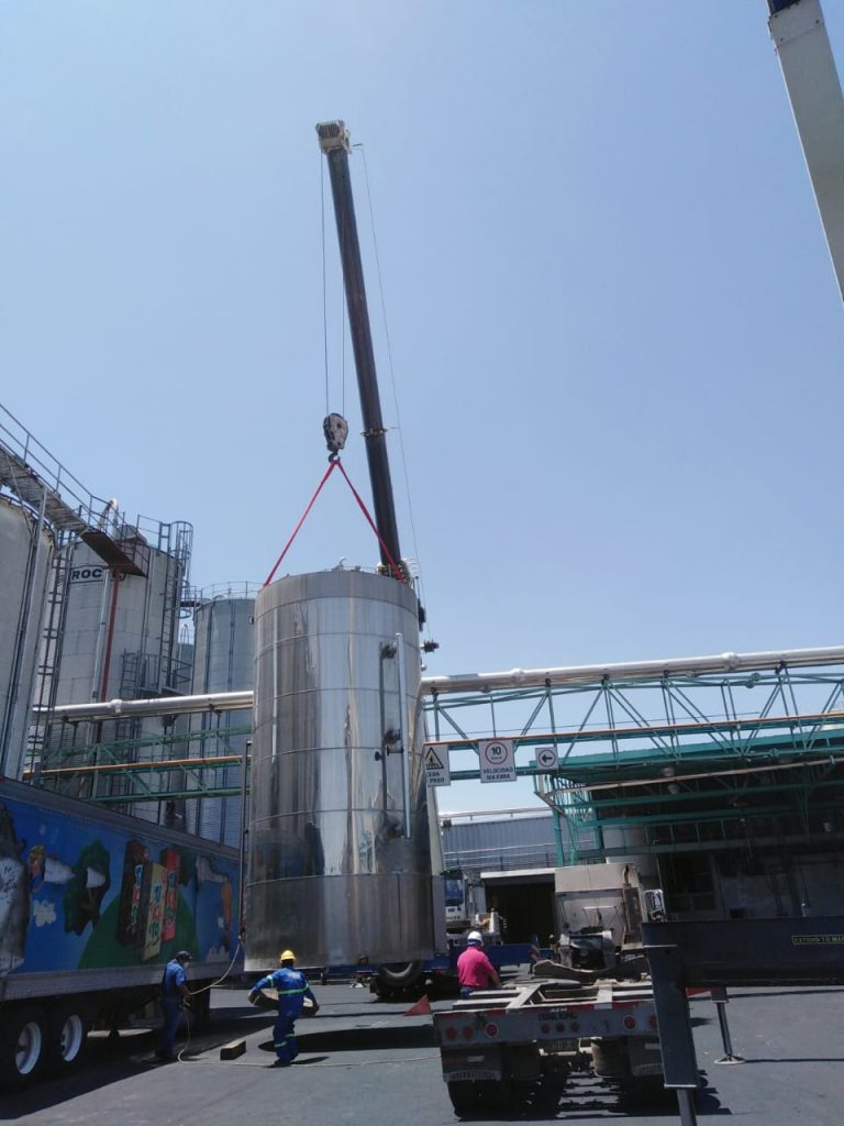 izaje de equipo pesado con gruas