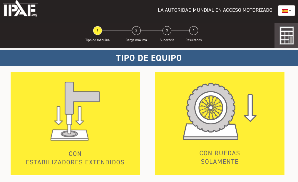 calculadora de soporte para estabilizador